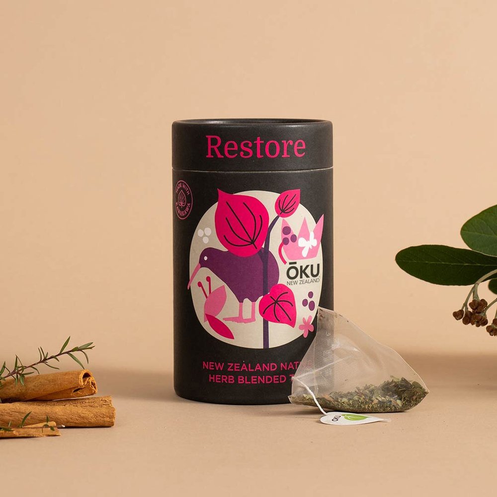 Oku Restore New Zealand Native Herb Blended Tea
