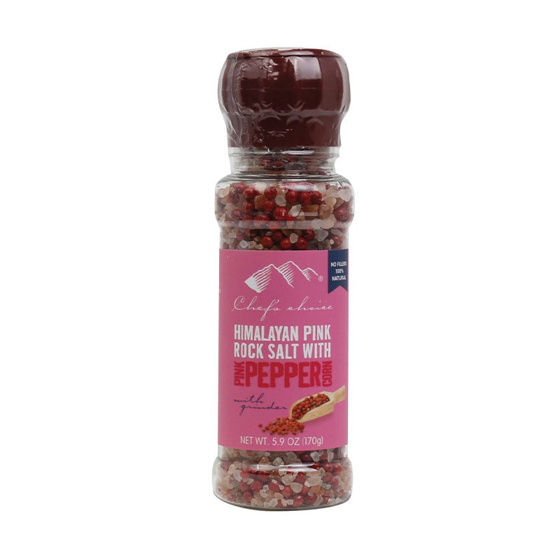Chef's Choice Himalayan Pink Rock Salt With Pepper