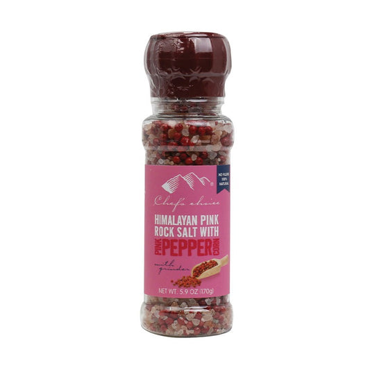 Chef's Choice Himalayan Pink Rock Salt With Pepper