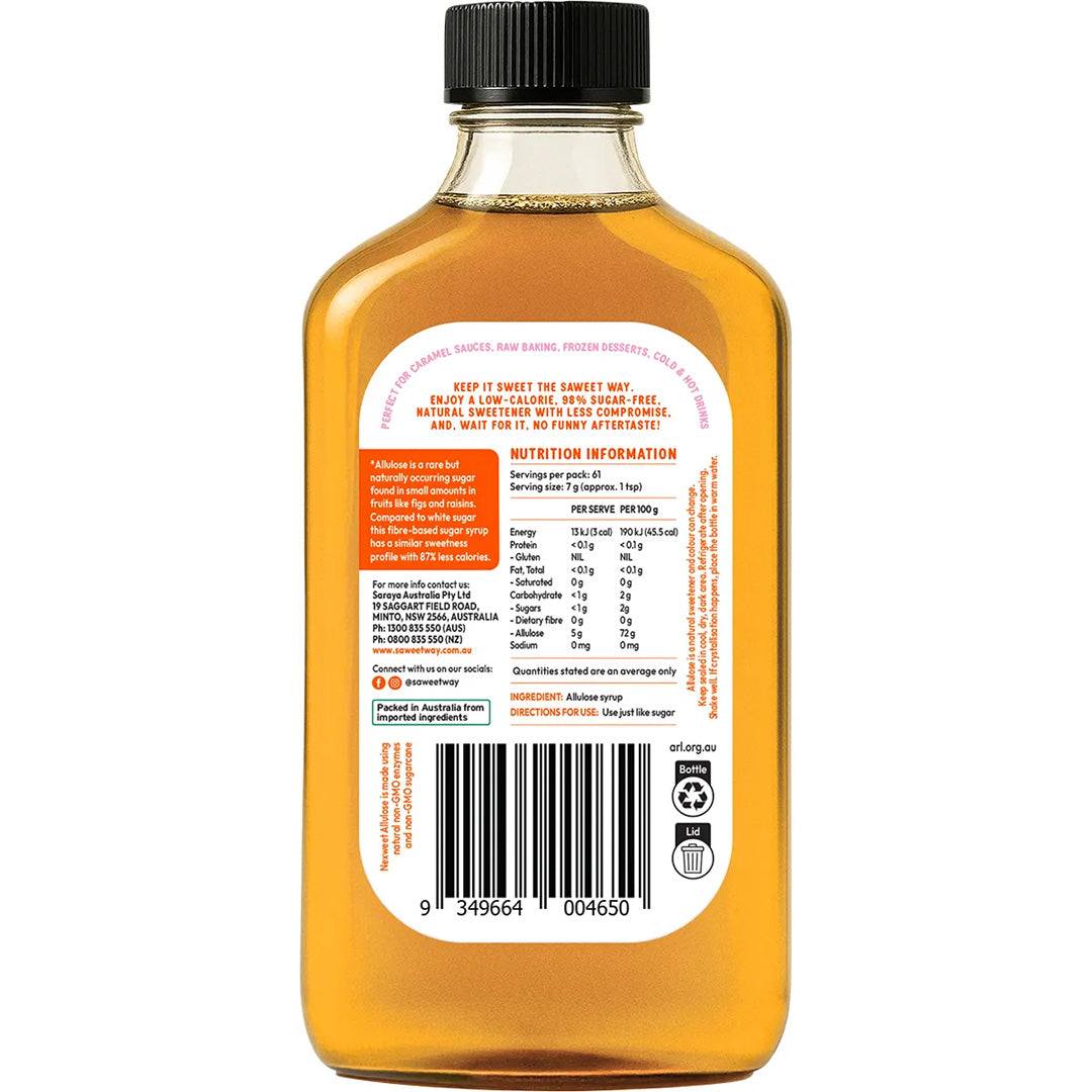 Saweet Way Pure Allulose Natural Sweetener Syrup