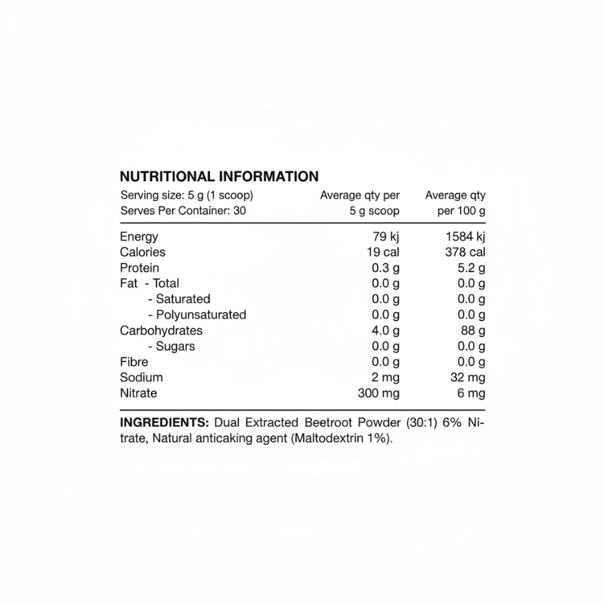 Switch Nutrition Beetroot Triple Strength 6% Nitrate 30:1