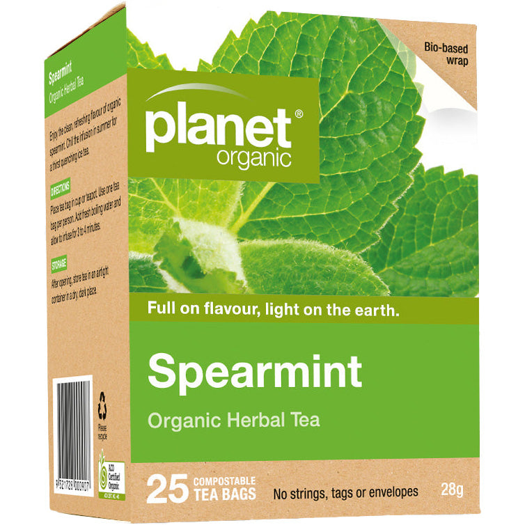 Planet Organic Spearmint Organic Herbal Tea