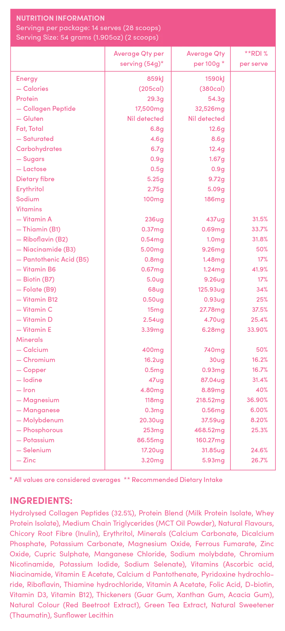 The Collagen Co. Glow Shakes Collagen Meal Replacement
