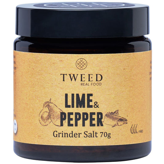 Tweed Real Food Lime & Pepper Grinder Salt