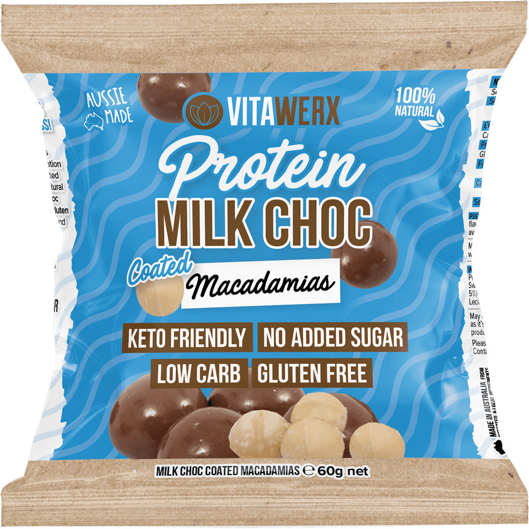 Vitawerx Protein Milk Chocolate Coated Macadamias