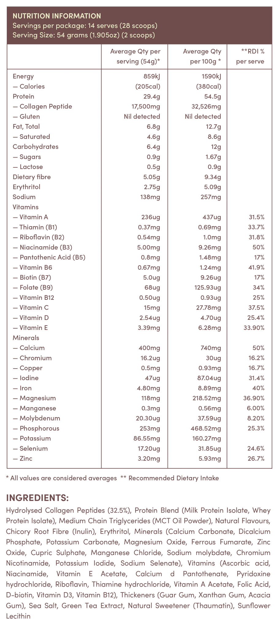 The Collagen Co. Glow Shakes Collagen Meal Replacement