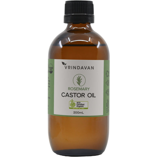 Vrindavan Certified Organic Rosemary Castor Oil