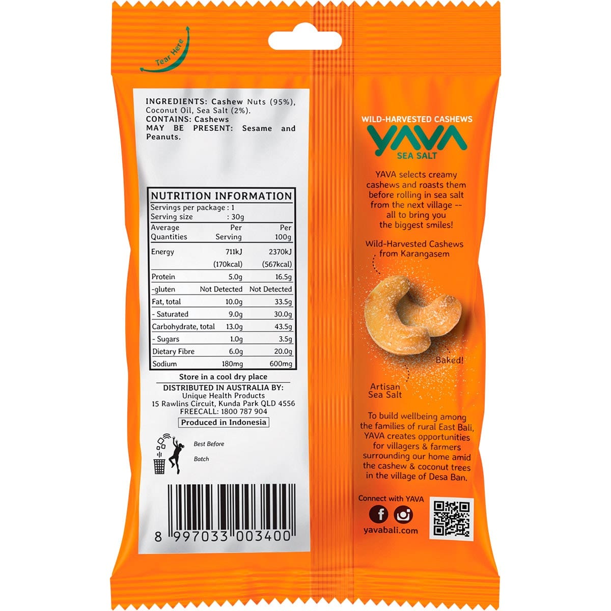 Yava Wild-Harvested Cashews