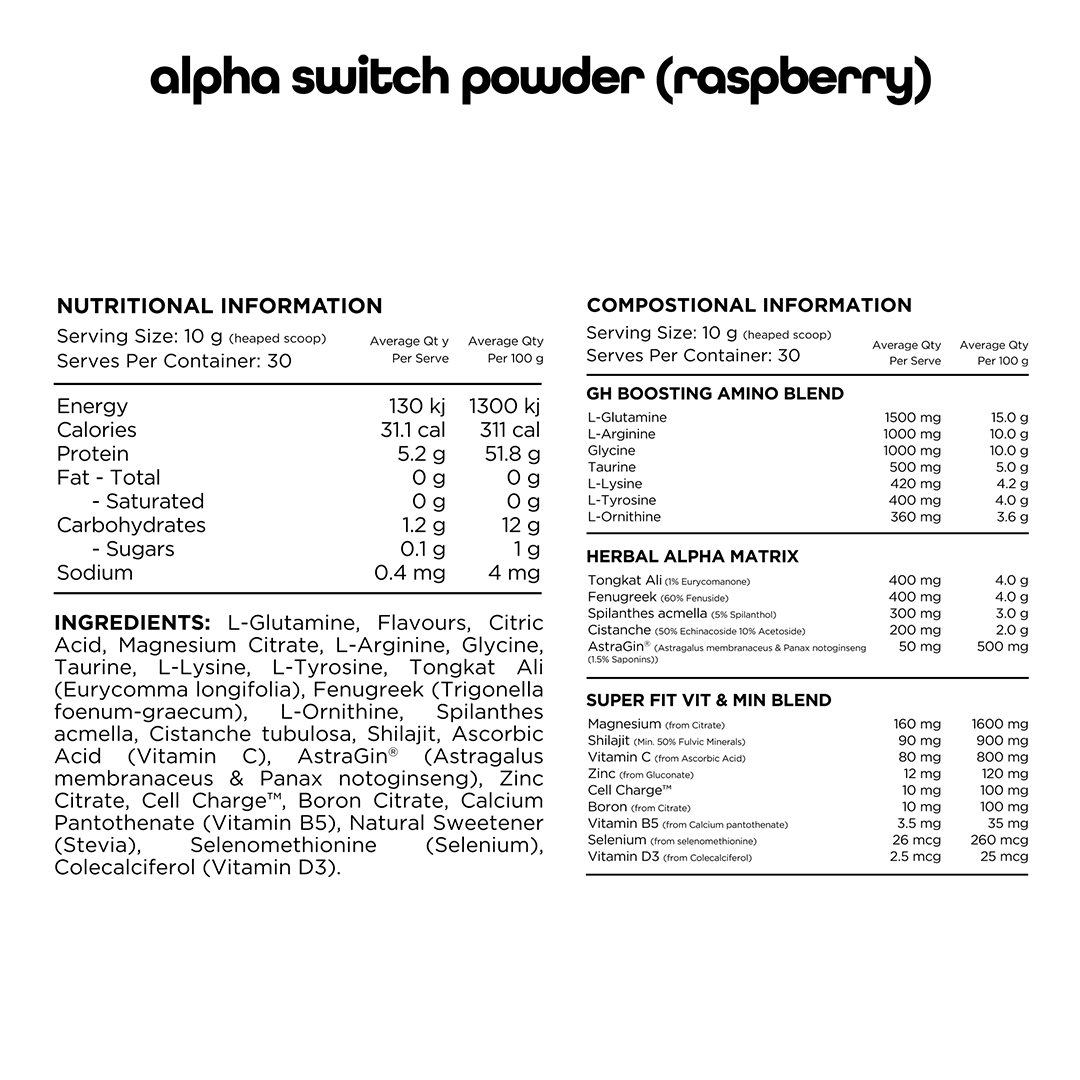 Switch Nutrition Alpha Switch Powder
