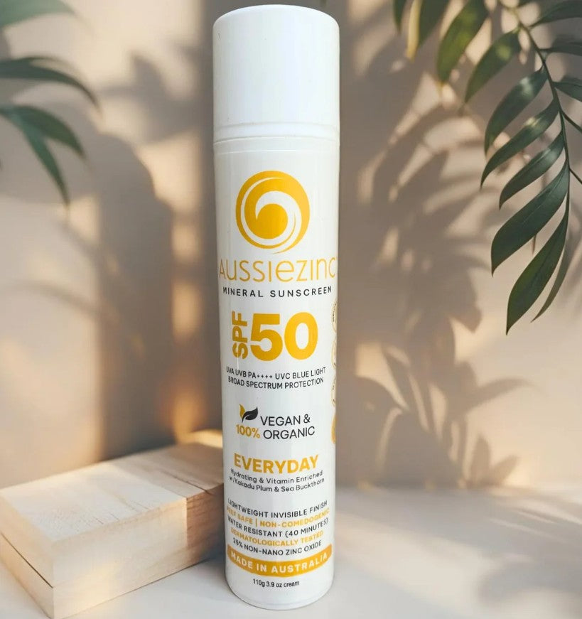 Aussiezinc Mineral Sunscreen SPF50 Everyday