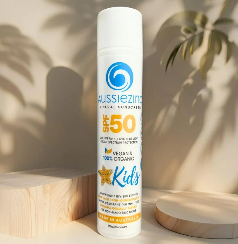 Aussiezinc Mineral Sunscreen SPF50+ Kids
