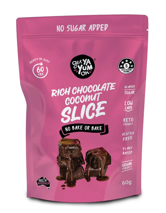 Get Ya Yum On Rich Chocolate Coconut Slice Mix