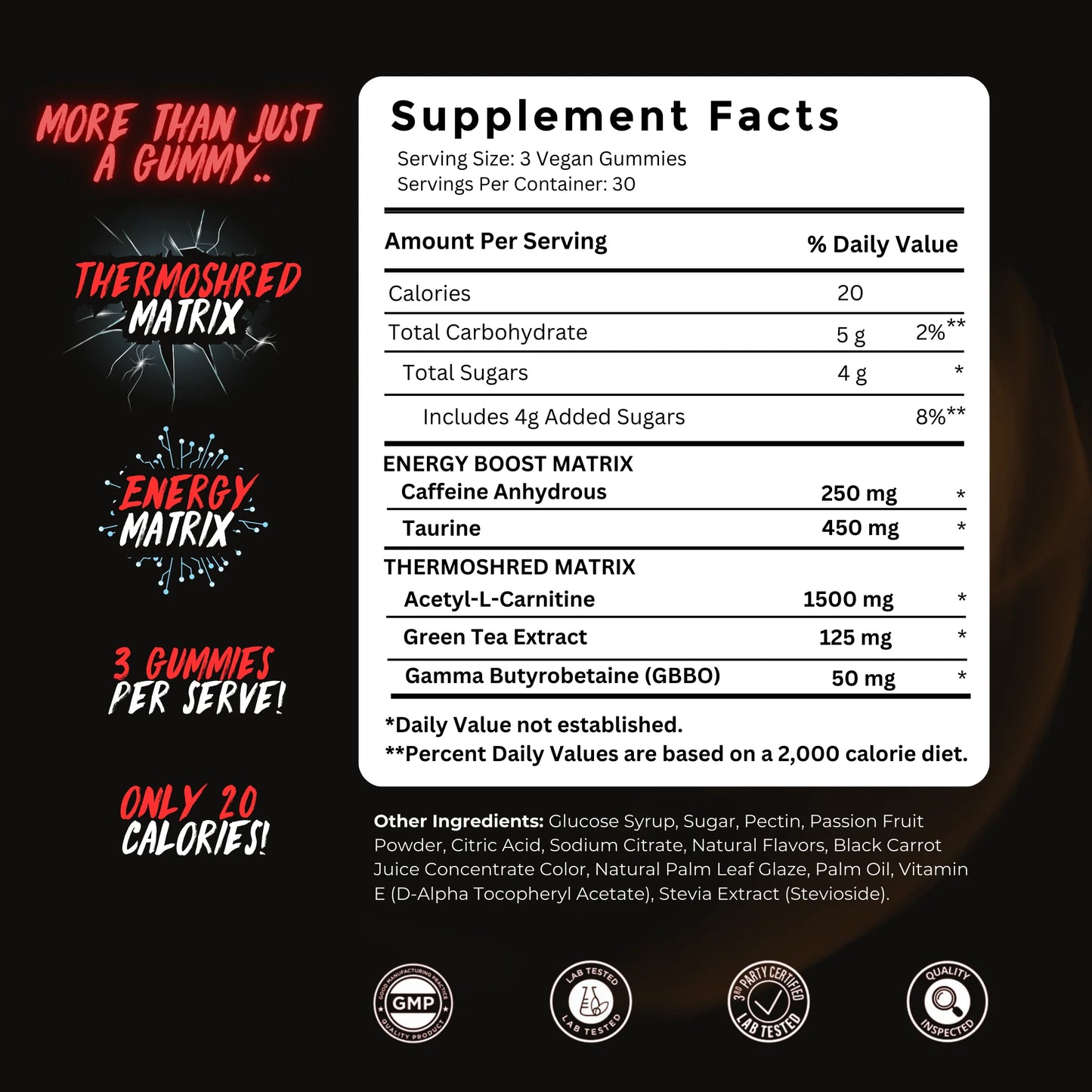 The Gummy Lab Ignite Preworkout Gummies