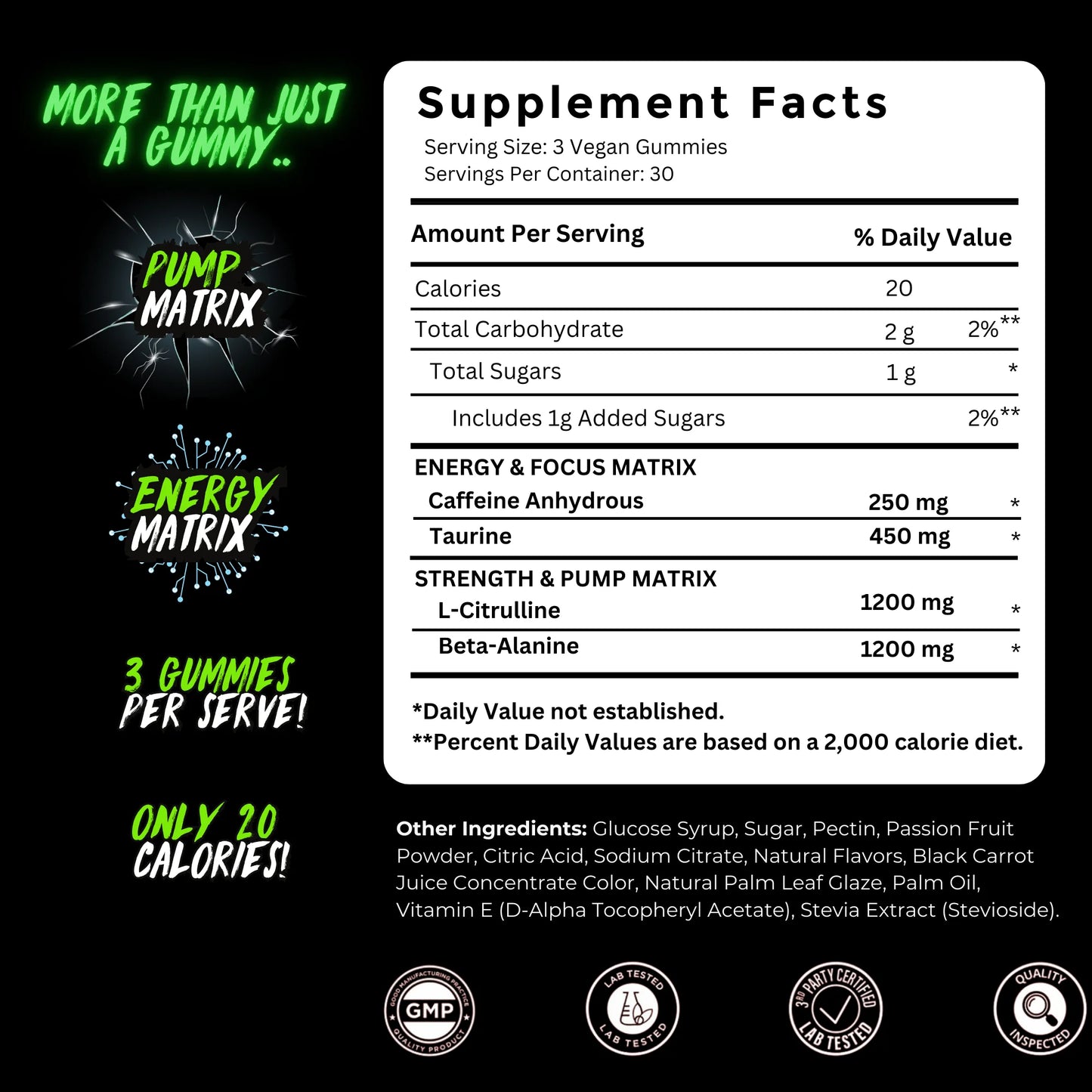 The Gummy Lab Kraken Pre-workout Gummies