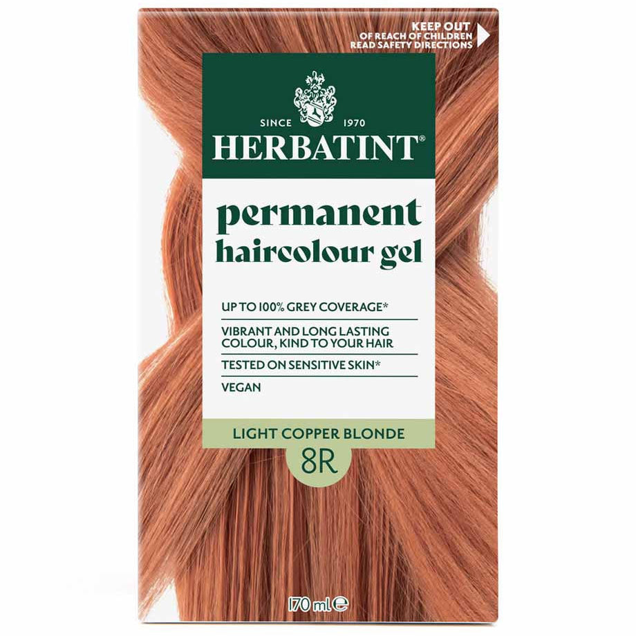 Herbatint Permanent Hair Colour Gel Copper Tones - 8R (Light Copper Blonde)