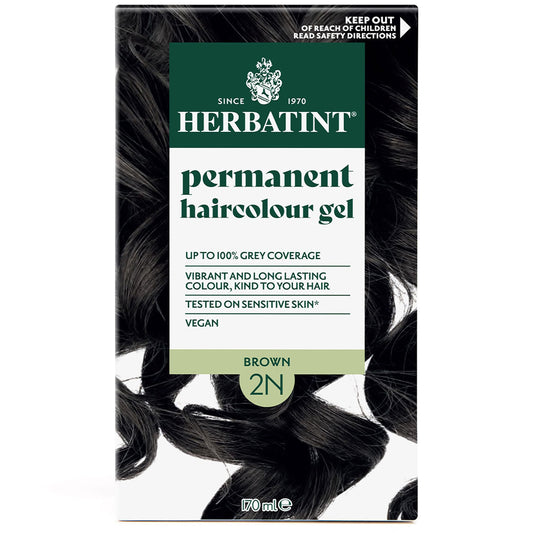Herbatint Permanent Hair Colour Gel Natural Tones - 2N (Brown)