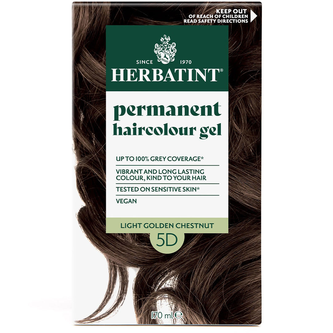 Herbatint Permanent Hair Colour Gel Golden Tones - 5D (Light Golden Chestnut)