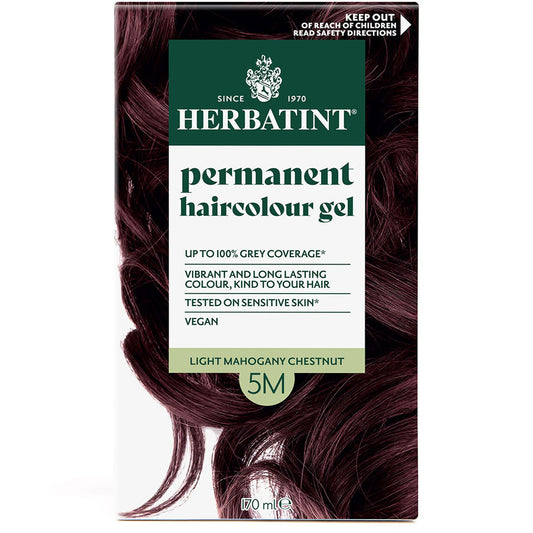 Herbatint Permanent Hair Colour Gel Mahogany Tones - 5M (Light Mahogany Chestnut)