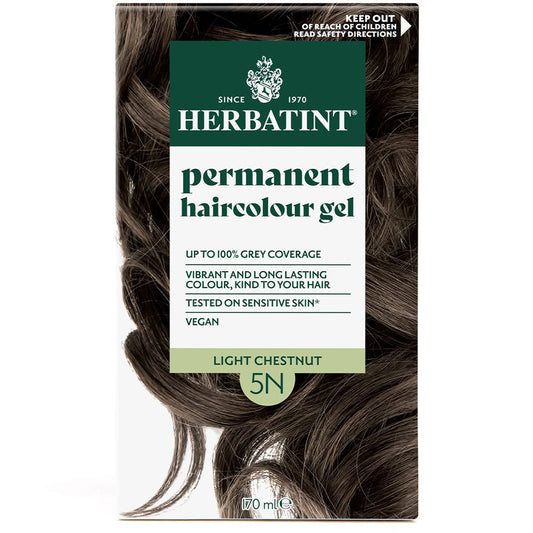 Herbatint Permanent Hair Colour Gel Natural Tones - 5N (Light Chestnut)
