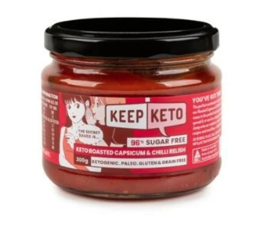 Keep Keto Roasted Capsicum & Chilli Relish