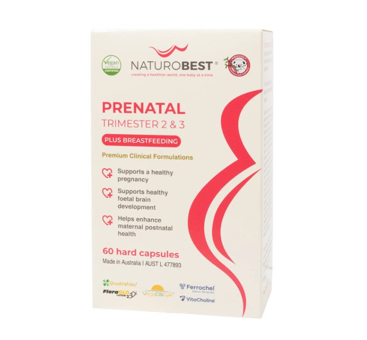 NaturoBest Prenatal Trimester 2 & 3 Plus Breastfeeding