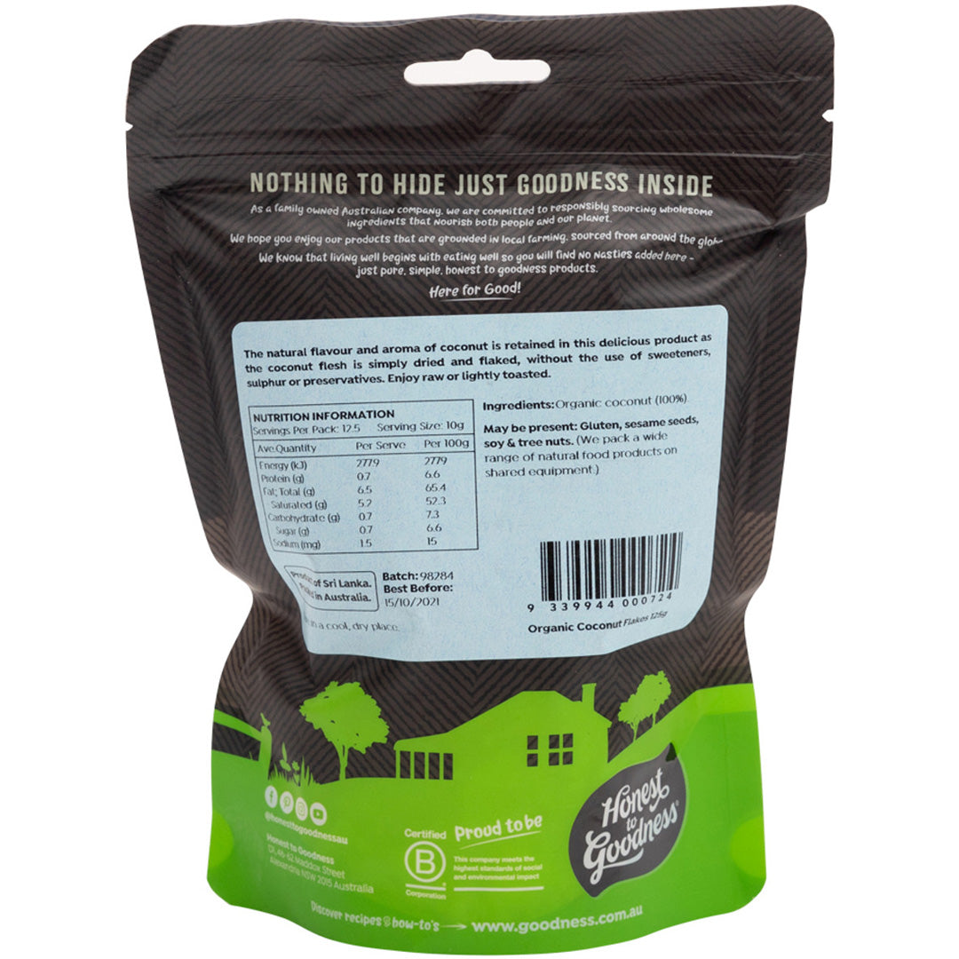 Honest to Goodness Organic Coconut Flakes