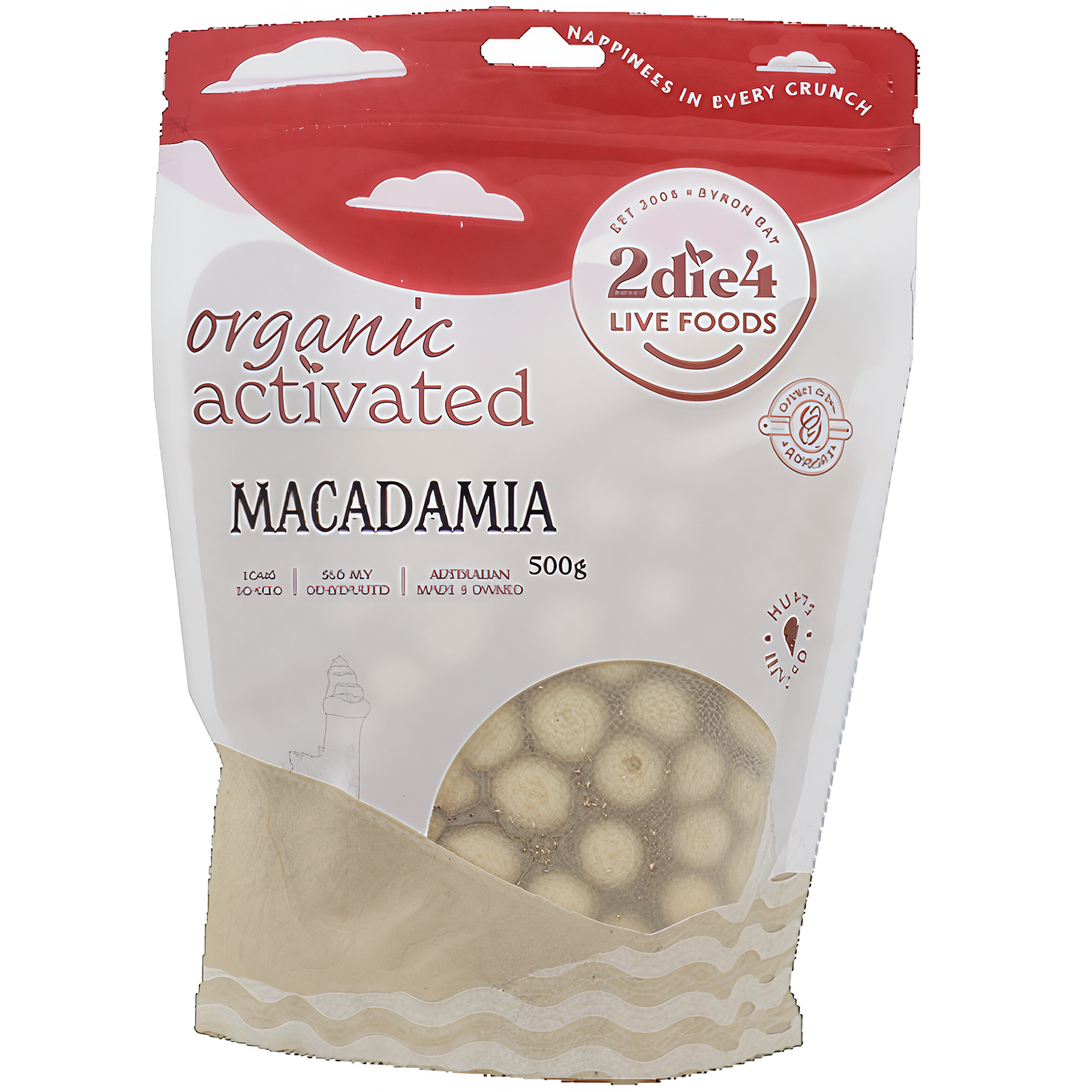 2Die4 Live Foods Activated Organic Macadamias