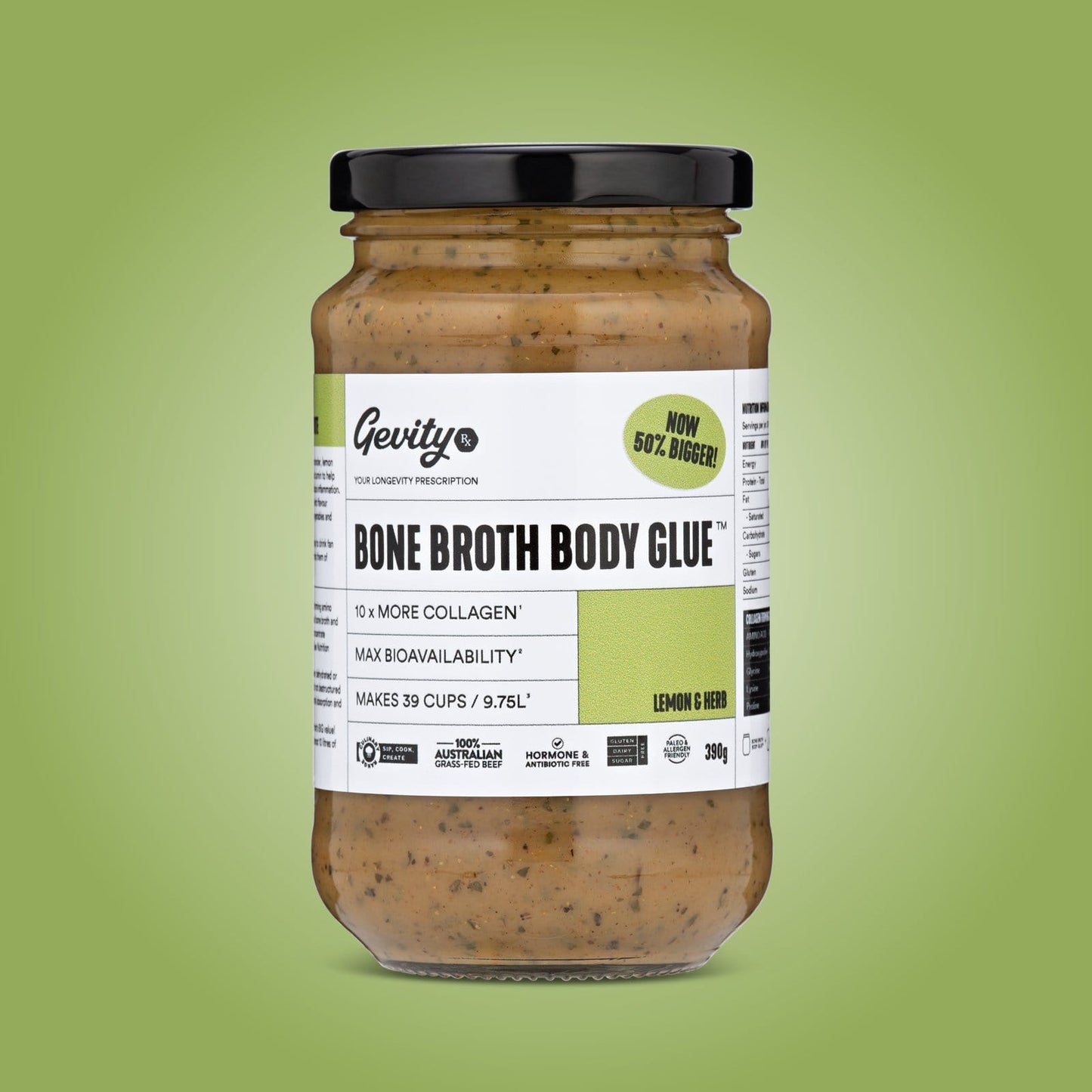 Gevity Rx Bone Broth Body Glue Lemon & Herb