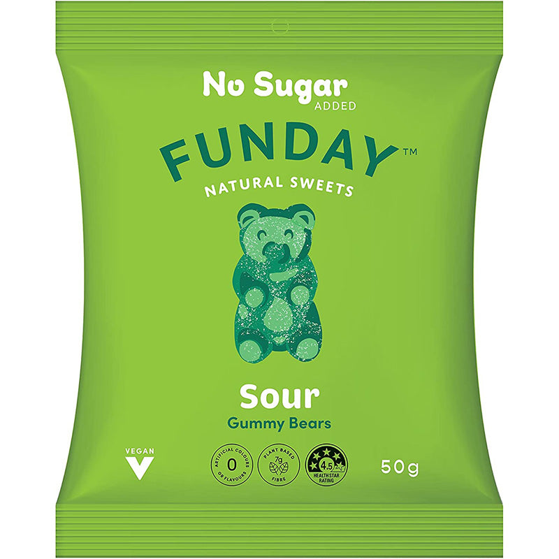 Funday Natural Sweets Sour Vegan Gummy Bears