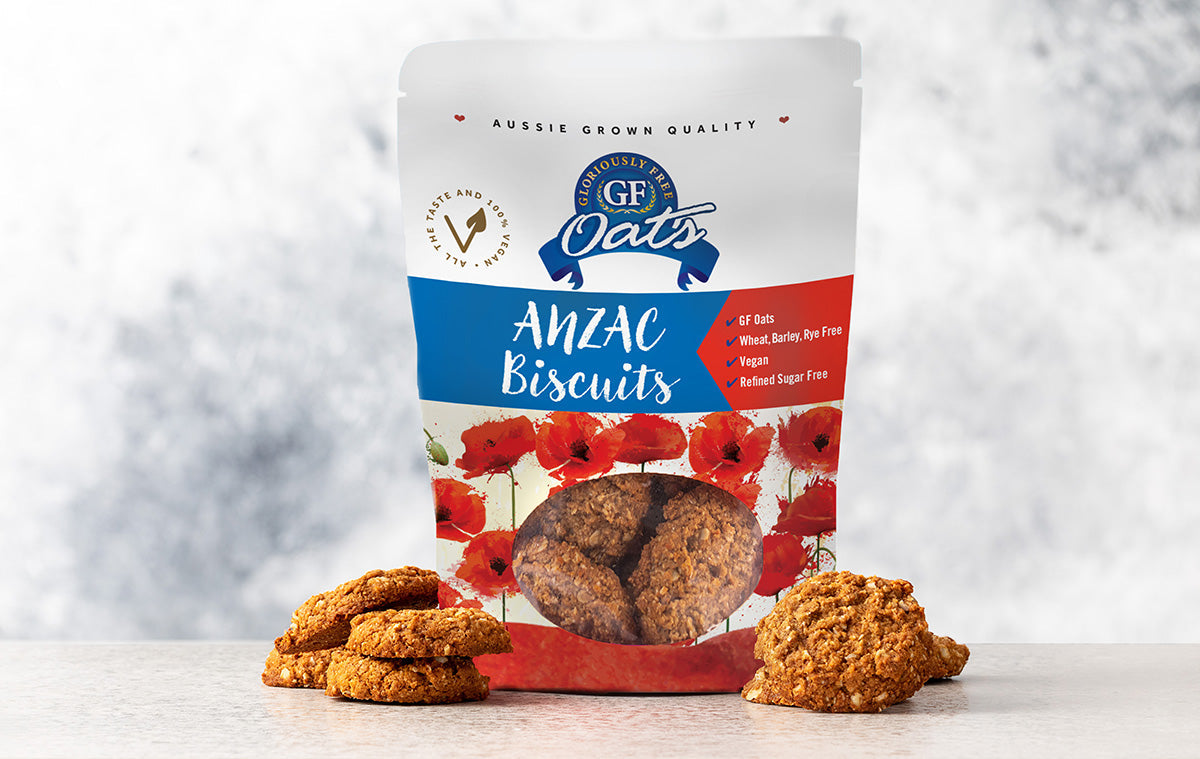 Gloriously Free Oats Anzac Biscuits