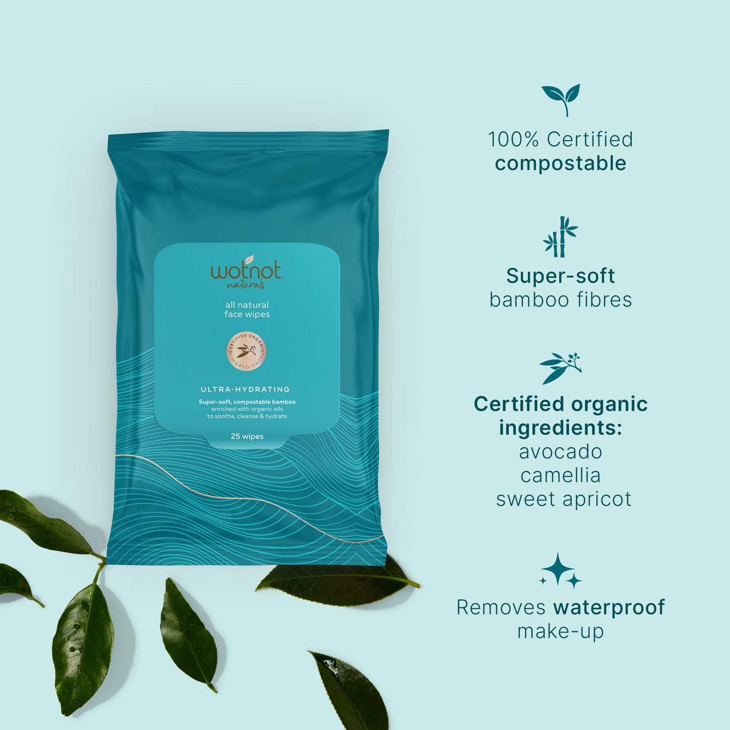 Wotnot Naturals Ultra Hydrating Face Wipes