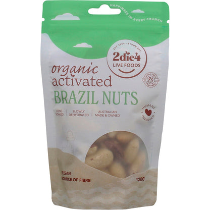 2Die4 Live Foods Activated Organic Brazil Nuts 120g