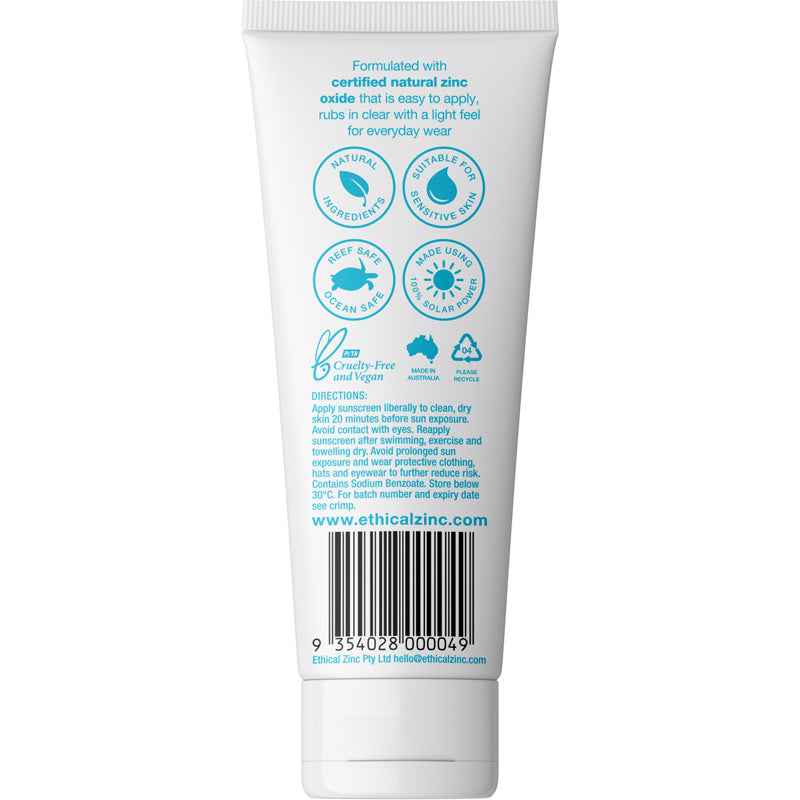Ethical Zinc SPF50+ Daily Wear Light Sunscreen