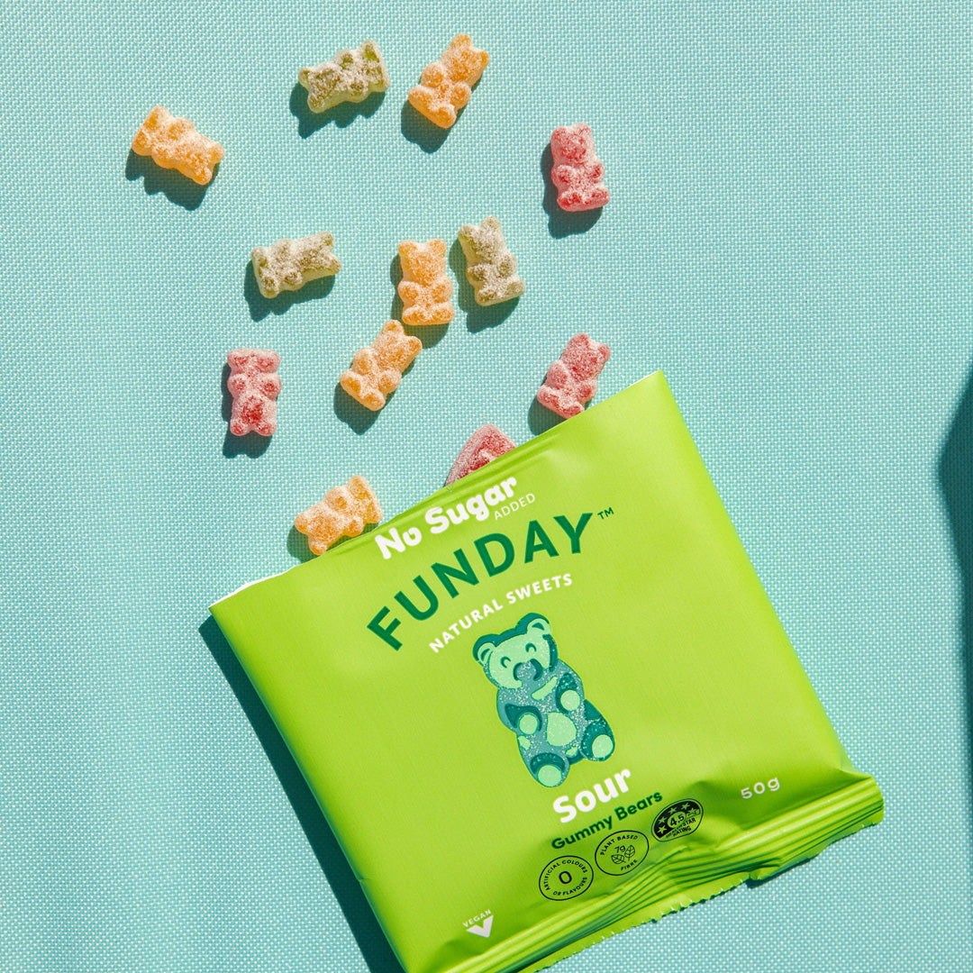 Funday Natural Sweets Sour Vegan Gummy Bears