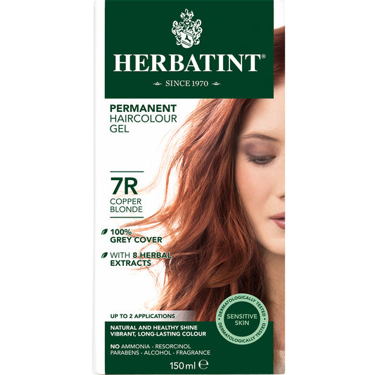 Herbatint Permanent Hair Colour Gel Copper Tones - 7R (Copper Blonde)