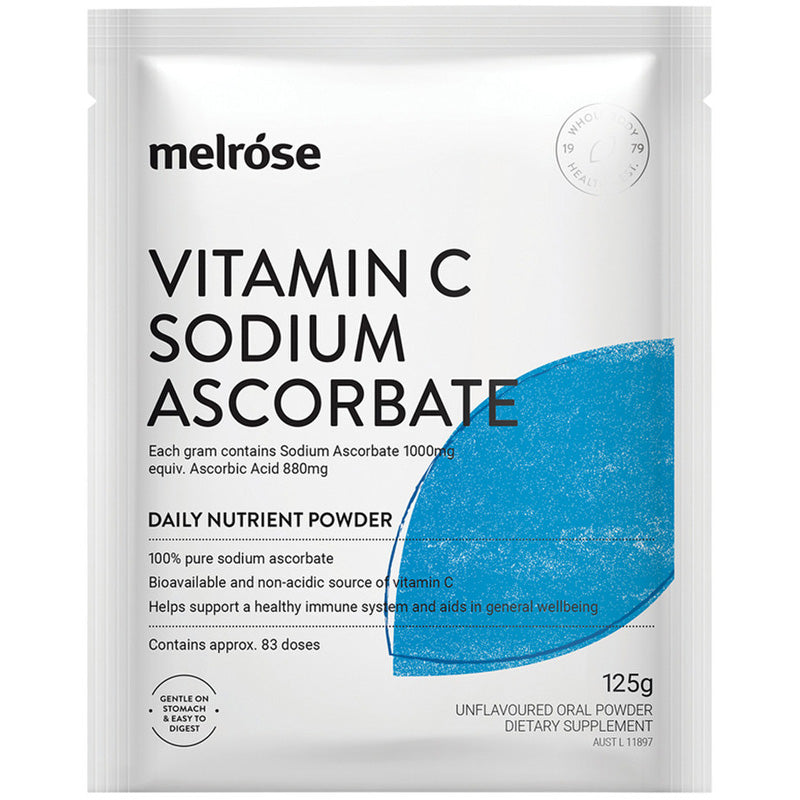 Melrose Vitamin C Sodium Ascorbate Powder Evelyn Faye Nutrition