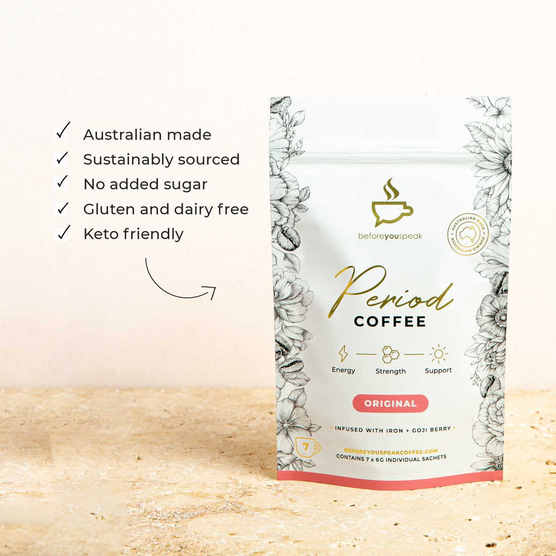 Before You Speak Period Coffee