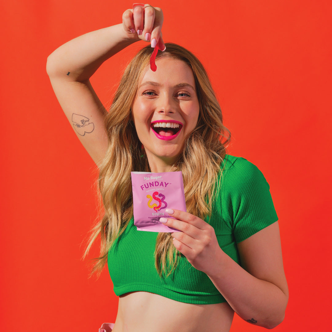 Funday Natural Sweets Fruity Flavoured Gummy Snakes