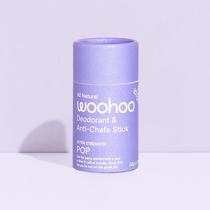 Woohoo Deodorant & Anti-Chafe Stick (Pop)