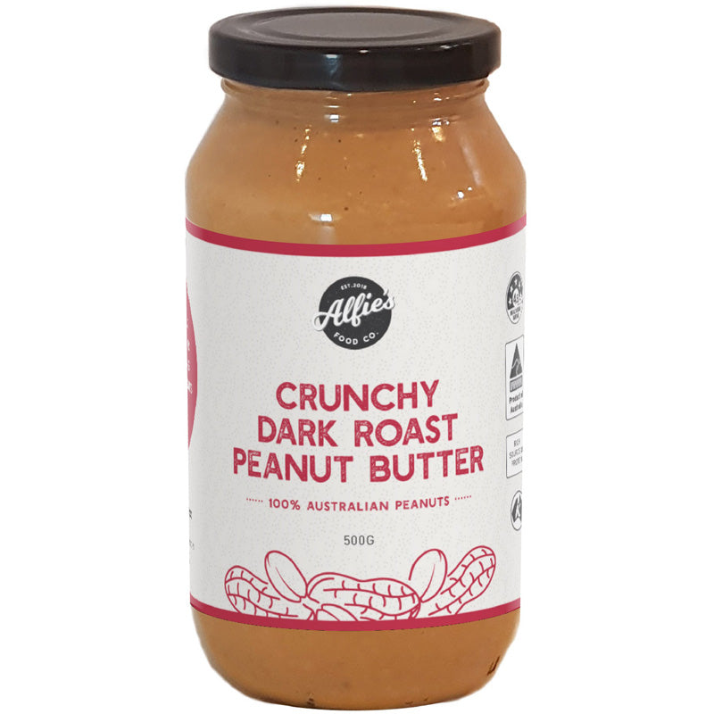 Alfie's Food Co. Crunchy Dark Roasted Peanut Butter