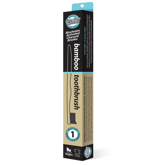 Essenzza Activated Charcoal Bamboo Toothbrush