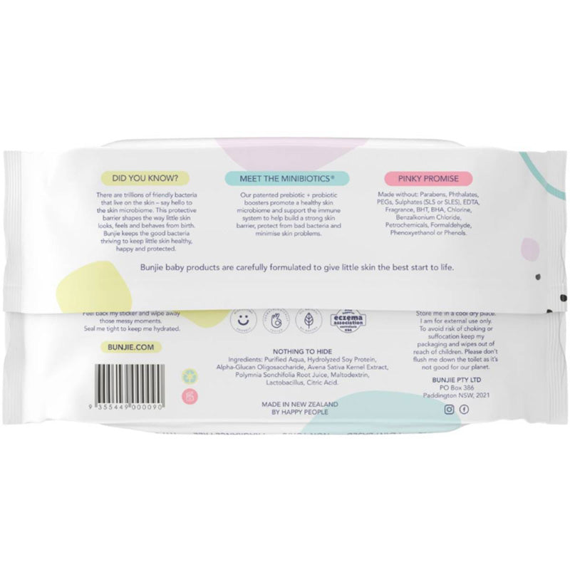 Bunjie Probiotic Baby Wipes