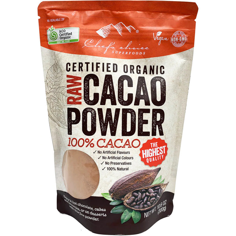 Chefs Choice Certified Organic Raw Cacao Powder
