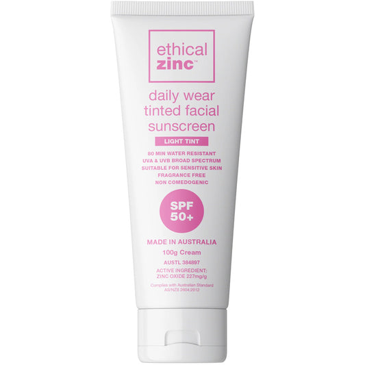 Ethical Zinc SPF50+ Daily Wear Tinted Facial Sunscreen