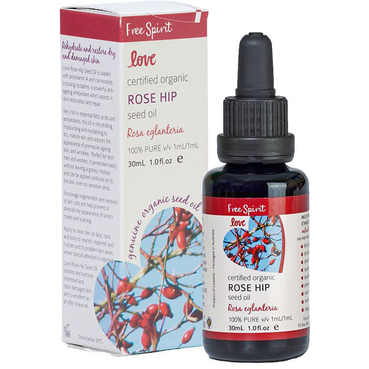 Free Spirit Love Certified Organic Rose Hip Seed Oil