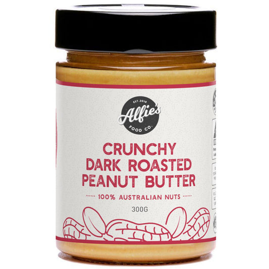 Alfie's Food Co. Crunchy Dark Roasted Peanut Butter