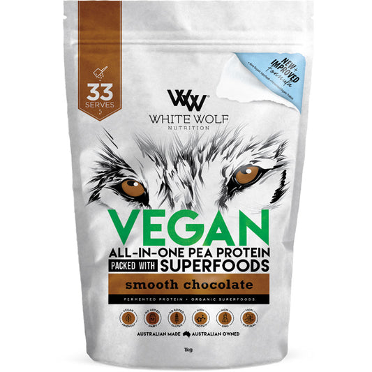 White Wolf Vegan All-In-One Superfood Pea Protein Blend