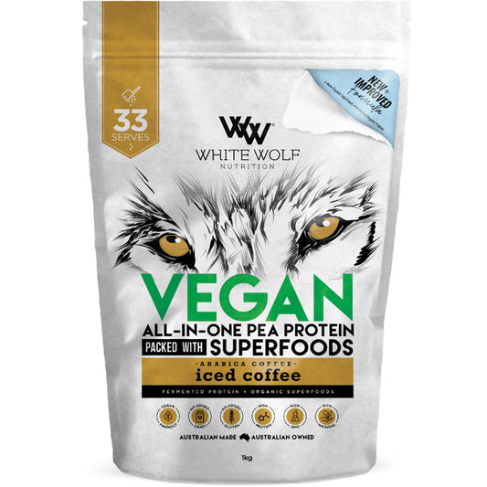 White Wolf Vegan All-In-One Superfood Pea Protein Blend