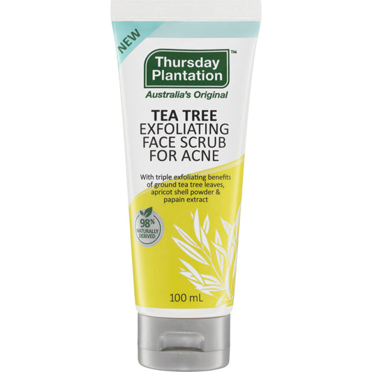 Thursday Plantation Tea Tree Exfoliating Face Scrub for Acne