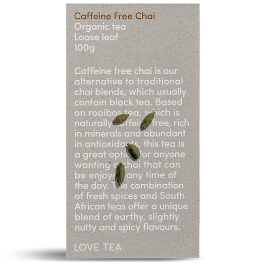 Love Tea Organic Caffeine Free Chai Tea